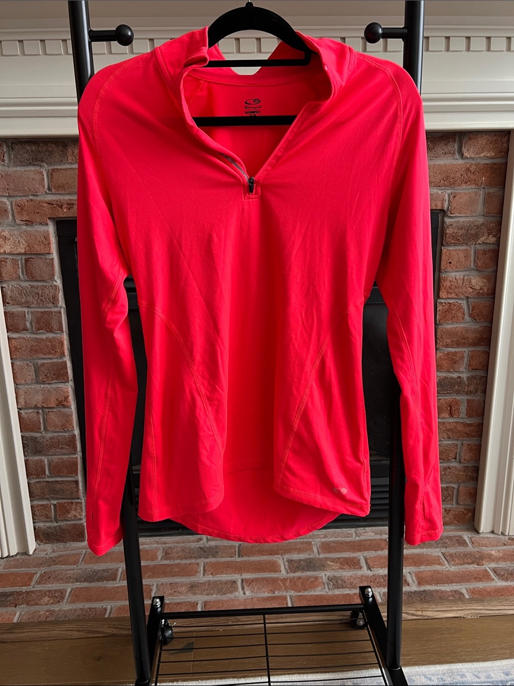 Champion Bright Pink Quarter-Zip Performance Jacket